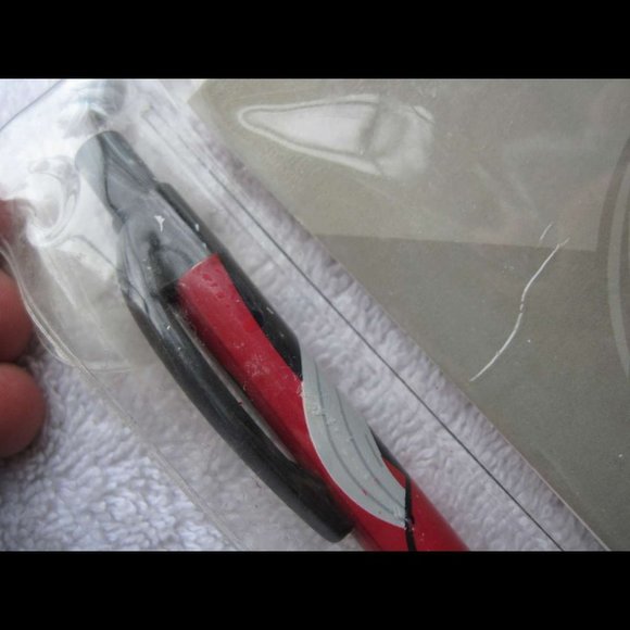 NBA Houston Rockets Stationery Set Pen & Memo Pad Plastic Carry Tote Bag Red Tx - Picture 9 of 9